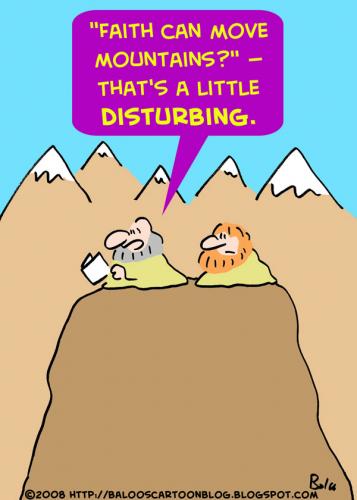 Cartoon: GURUS FAITH MOVE MOUNTAINS (medium) by rmay tagged gurus,faith,move,mountains