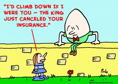 Cartoon: humpty dumpty king insurance (medium) by rmay tagged humpty,dumpty,king,insurance