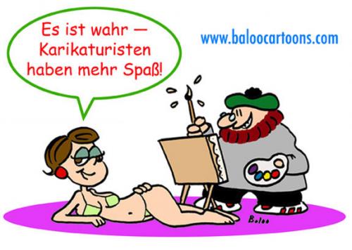 Cartoon: Karikaturisten haben mehr Spaß (medium) by rmay tagged karikaturisten,haben,mehr,spaß