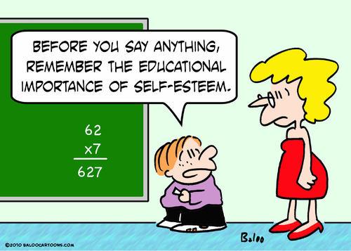 Cartoon: kid school self esteem (medium) by rmay tagged kid,school,self,esteem