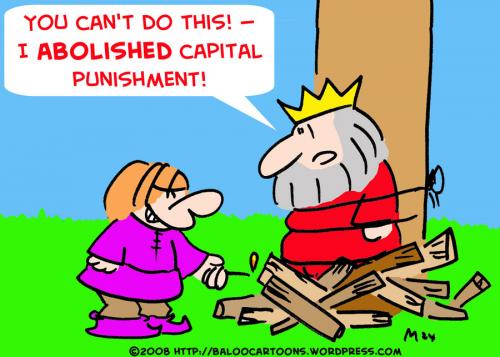 Cartoon: KING CAPITAL PUNISHMENT (medium) by rmay tagged king,capital,punishment