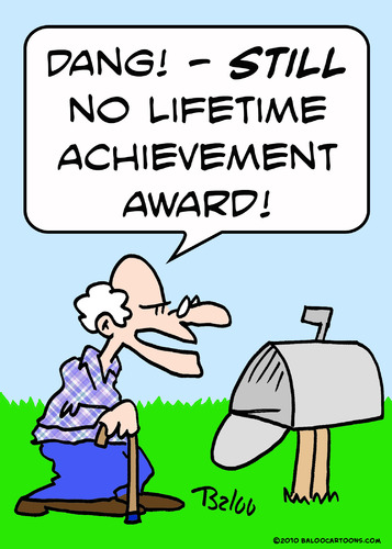 Cartoon: lifetime achievement award (medium) by rmay tagged lifetime,achievement,award
