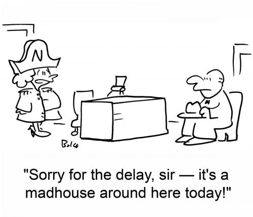 Cartoon: madhouse (medium) by rmay tagged napoleon,madhouse