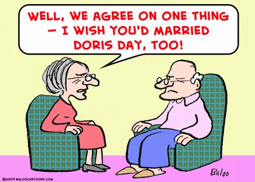 Cartoon: married doris day (medium) by rmay tagged married,doris,day