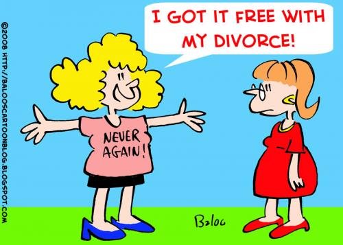 Cartoon: NEVER AGAIN DIVORCE (medium) by rmay tagged never,again,divorce