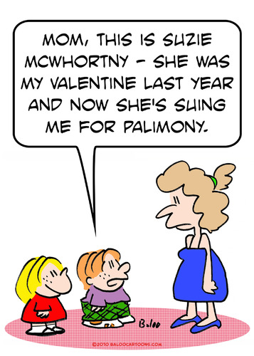 Cartoon: palimony sue valentine (medium) by rmay tagged palimony,sue,valentine