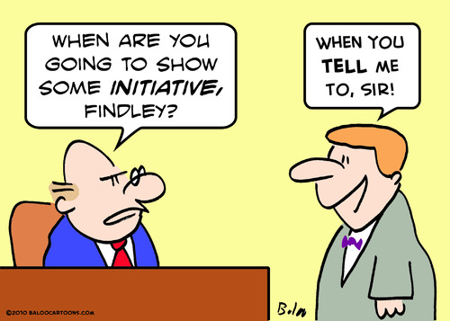 Cartoon: show initiative boss (medium) by rmay tagged show,initiative,boss