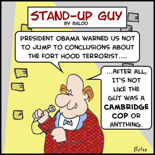 Cartoon: SUG cambridge cop obama fort hoo (medium) by rmay tagged sug,cambridge,cop,obama,fort,hoo