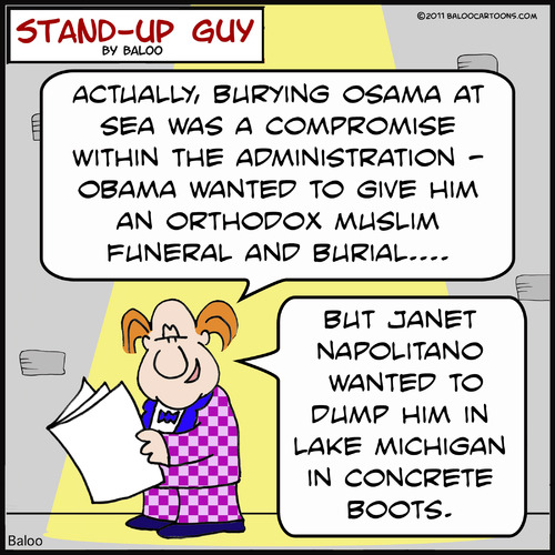 Cartoon: SUG obama osama sea (medium) by rmay tagged sug,obama,osama,sea