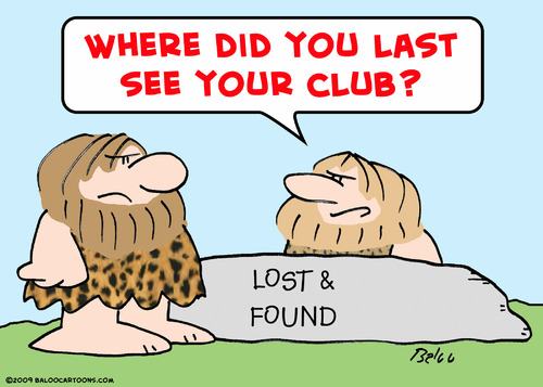 Cartoon: where last see club caveman (medium) by rmay tagged where,last,see,club,caveman