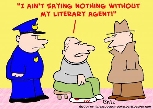 Cartoon: without literary agent criminal (medium) by rmay tagged without,literary,agent,criminal