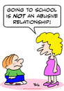 Cartoon: abusive relationship school (small) by rmay tagged abusive,relationship,school
