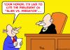 Cartoon: alien vs predator judge (small) by rmay tagged alien,vs,predator,judge