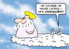 Cartoon: angel god earth omniscient (small) by rmay tagged angel,god,earth,omniscient