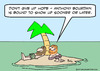 Cartoon: anthony bourdain desert isle (small) by rmay tagged anthony bourdain desert isle