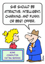 Cartoon: attractive charming dating (small) by rmay tagged attractive,charming,dating,computer,best,offer
