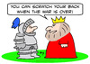 Cartoon: back scratch war over knight kin (small) by rmay tagged back,scratch,war,over,knight,king