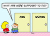 Cartoon: bathroom men women kids (small) by rmay tagged bathroom,men,women,kids