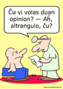 Cartoon: big shot second opinion doctor (small) by rmay tagged big,shot,second,opinion,doctor,esperanto