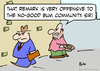Cartoon: bum community offended (small) by rmay tagged bum,community,offended,panhandler
