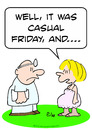 Cartoon: casual friday pregnant doctor (small) by rmay tagged casual,friday,pregnant,doctor