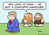 Cartoon: caveman complete makeover (small) by rmay tagged caveman complete makeover