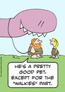 Cartoon: caveman dinosaur walkies (small) by rmay tagged caveman,dinosaur,walkies