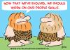 Cartoon: CAVEMAN PEOPLE SKILLS (small) by rmay tagged caveman people skills