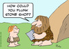 Cartoon: caveman report card flunk stone (small) by rmay tagged caveman report card flunk stone