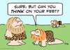 Cartoon: caveman think on feet bipedal (small) by rmay tagged caveman think on feet bipedal