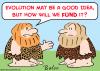 Cartoon: cavemen evolution fund (small) by rmay tagged cavemen evolution fund