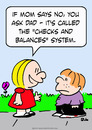 Cartoon: checks balances system kids mom (small) by rmay tagged checks balances system kids mom dad