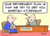 Cartoon: citizenship swedish retirement (small) by rmay tagged citizenship,swedish,retirement