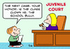 Cartoon: class clown school bully (small) by rmay tagged class,clown,school,bully,juvenile,court