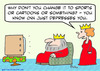 Cartoon: CNN just depresses king queen (small) by rmay tagged cnn,just,depresses,king,queen