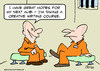 Cartoon: creative writing alibi prison (small) by rmay tagged creative,writing,alibi,prison