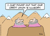 Cartoon: credit union illusory gurus (small) by rmay tagged credit,union,illusory,gurus