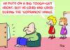 Cartoon: CRIED DURING SOPRANOS FINALE (small) by rmay tagged cried,during,sopranos,finale