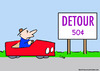 Cartoon: detour fifty cents (small) by rmay tagged detour,fifty,cents