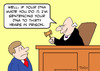 Cartoon: dna judge years sentence prison (small) by rmay tagged dna,judge,years,sentence,prison