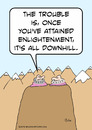 Cartoon: downhill enlightenment gurus (small) by rmay tagged downhill,enlightenment,gurus