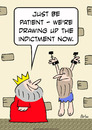 Cartoon: drawing indictment prisoner king (small) by rmay tagged drawing,indictment,prisoner,king