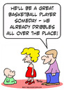 Cartoon: dribbles baby basketball player (small) by rmay tagged dribbles baby basketball player