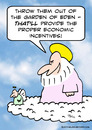Cartoon: economic incentives god eden gar (small) by rmay tagged economic,incentives,god,eden,gar