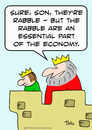 Cartoon: economy part rabble king prince (small) by rmay tagged economy,part,rabble,king,prince