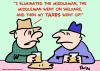 Cartoon: eliminate welfare middleman tax (small) by rmay tagged eliminate,welfare,middleman,tax