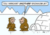 Cartoon: eskimo wife wrecked snowmobile (small) by rmay tagged eskimo,wife,wrecked,snowmobile