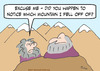 Cartoon: fell fall off mountain guru (small) by rmay tagged fell,fall,off,mountain,guru
