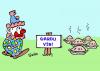 Cartoon: GARDU VIN! (small) by rmay tagged esperanto clown pies beware gardu vin