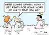 Cartoon: George Orwell heaven (small) by rmay tagged george,orwell,heaven